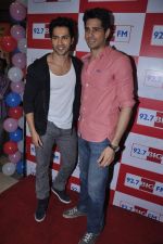 Varun Dhawan, Sidharth Malhotra at the promotion of film Student Of The Year team celebrates Teacher_s Day at 92.7 BIG FM on 5th Sept 2012 (71).JPG